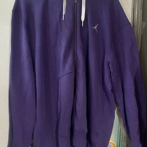 Jordan Purple Zip Up Sweater